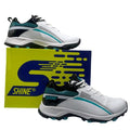 SHINE NEW EDITION CRICKET SHOES (White & TEAL)