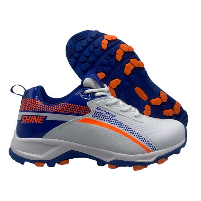 SHINE NEW EDITION CRICKET SHOES (ORANGE & BLUE)