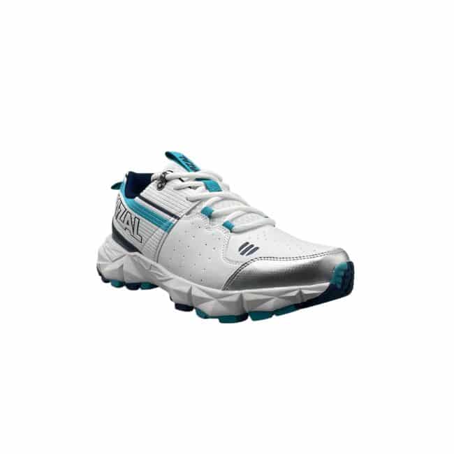 WIZAL Strike Cricket Shoes (White & Blue)